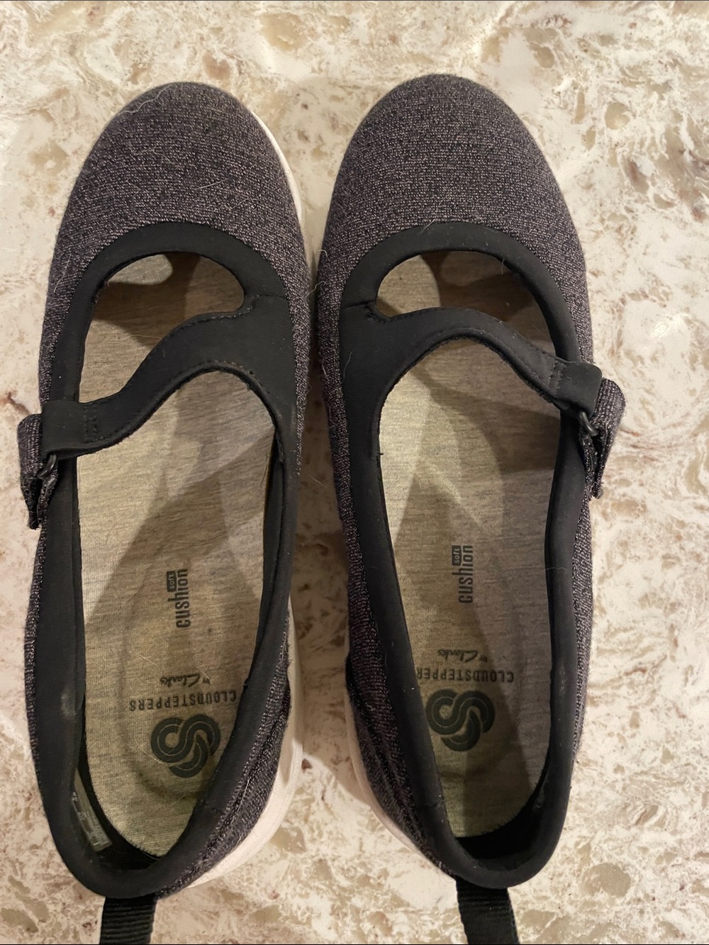 Clarks Cloudsteppers Women's Black Mary Jane Flats - Picture 2 of 4